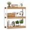 3 Tier Bookshelf Wooden Bookcase with Dual Anti-Tipping Kits Perfect for Any Room